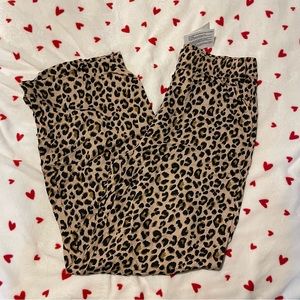 H&M Flowy Flare Cheetah Print Pants
